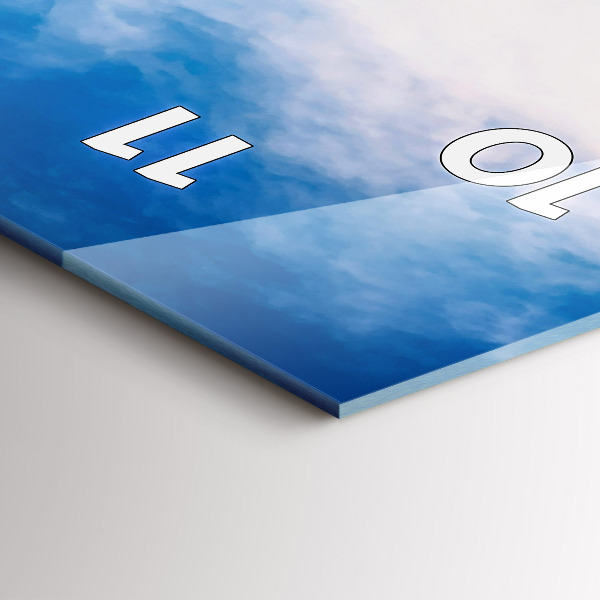 Horloge rectangulaire verticale Cascade en Islande