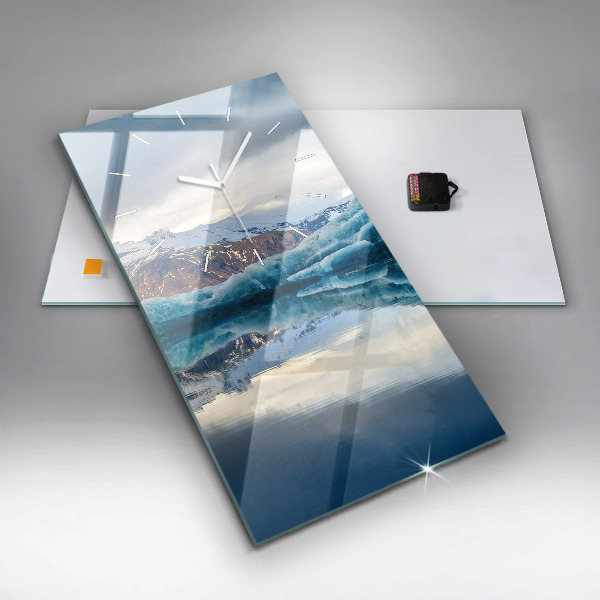 Horloge rectangulaire verticale Lac Jokulsarlon Islande