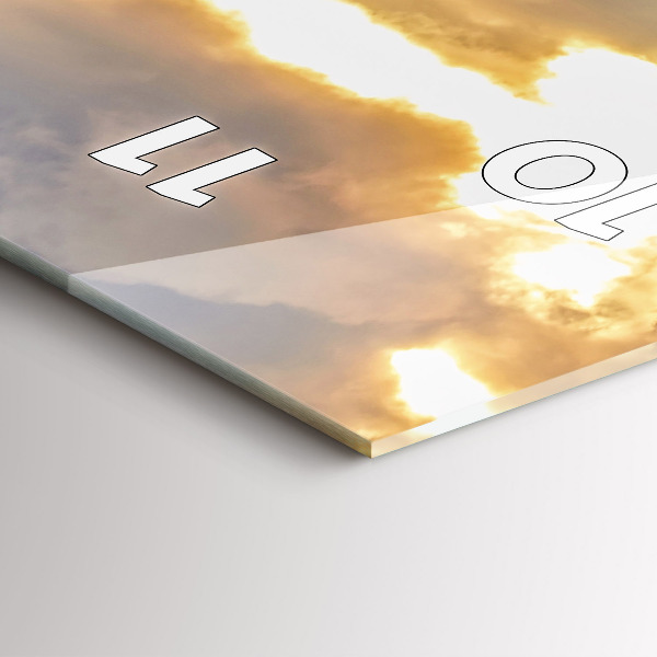 Horloge rectangulaire verticale Paysage avec forêts