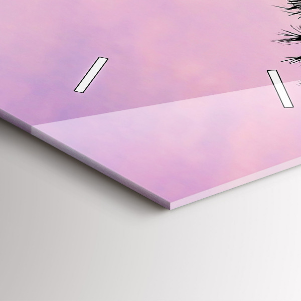 Horloge rectangulaire verticale Coucher de soleil à Los Angeles