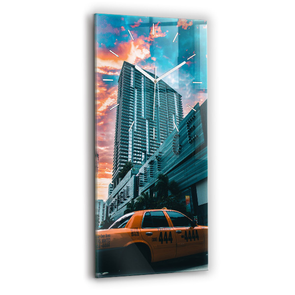Horloge rectangulaire verticale Miami, Floride