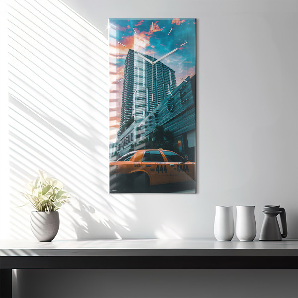 Horloge rectangulaire verticale Miami, Floride