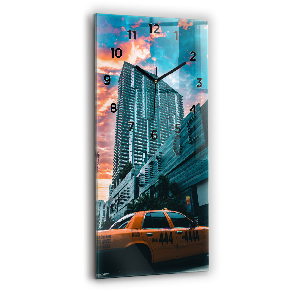 Horloge rectangulaire verticale Miami, Floride
