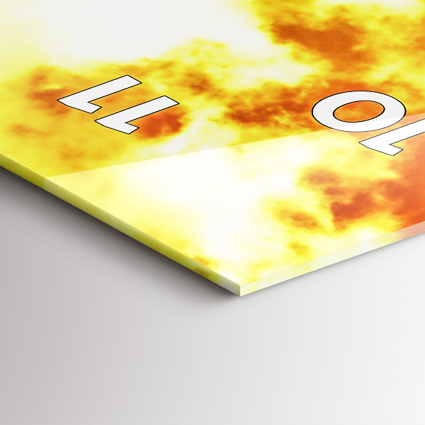 Horloge rectangulaire verticale La Tour Eiffel à Paris