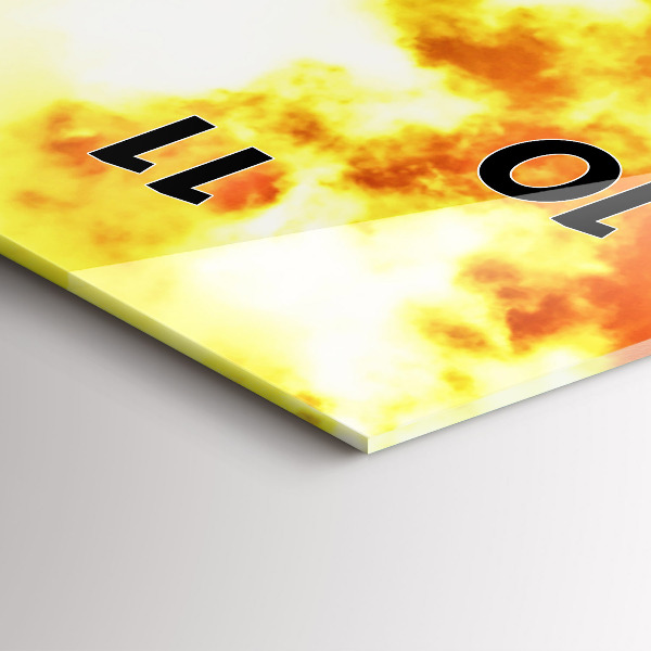 Horloge rectangulaire verticale La Tour Eiffel à Paris