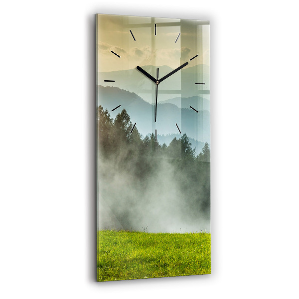 Horloge rectangulaire verticale Paysage de montagne