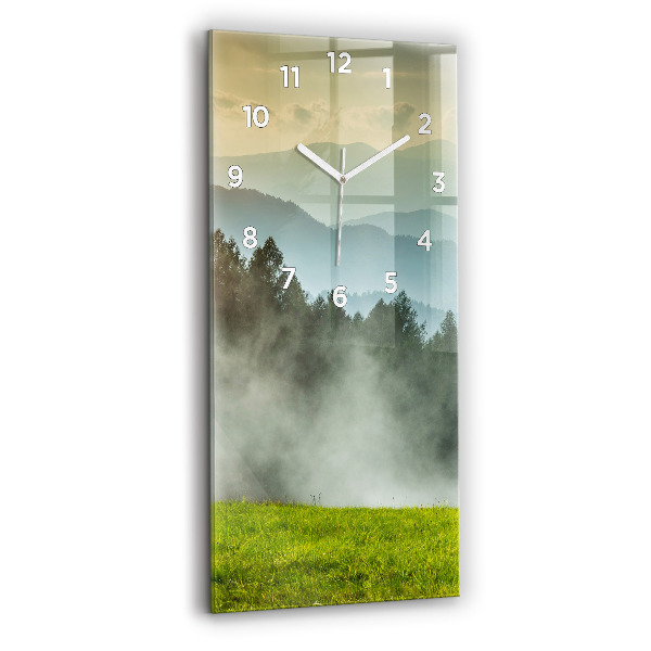 Horloge rectangulaire verticale Paysage de montagne