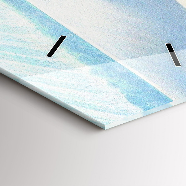 Horloge rectangulaire verticale Paysage rural de Moravie