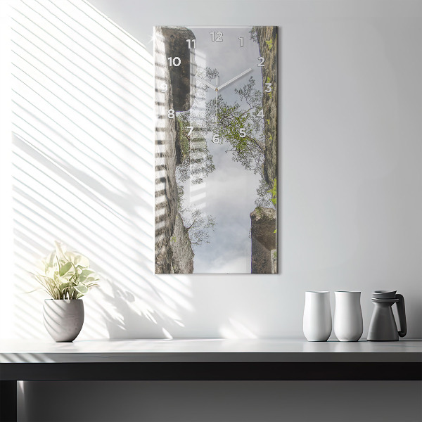 Horloge murale verticale Ville du rock en République tchèque