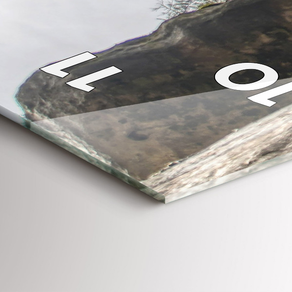 Horloge murale verticale Ville du rock en République tchèque