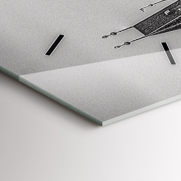 Horloge rectangulaire verticale Pont Charles à Prague