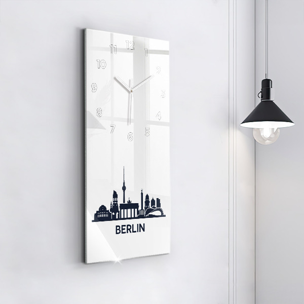 Horloge rectangulaire verticale Illustration de la ville de Berlin