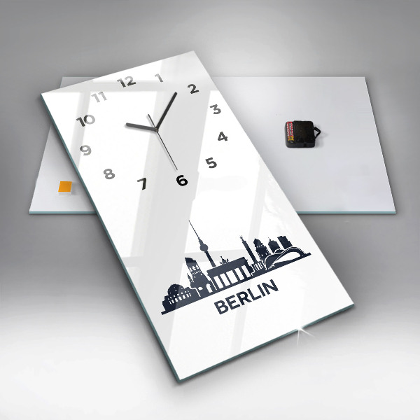 Horloge rectangulaire verticale Illustration de la ville de Berlin