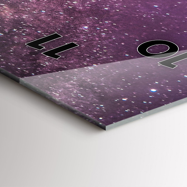 Horloge murale verticale Paysage de montagne