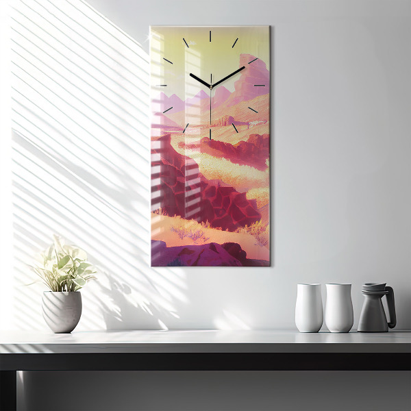 Horloge murale verticale 'Désert de l''Arizona'