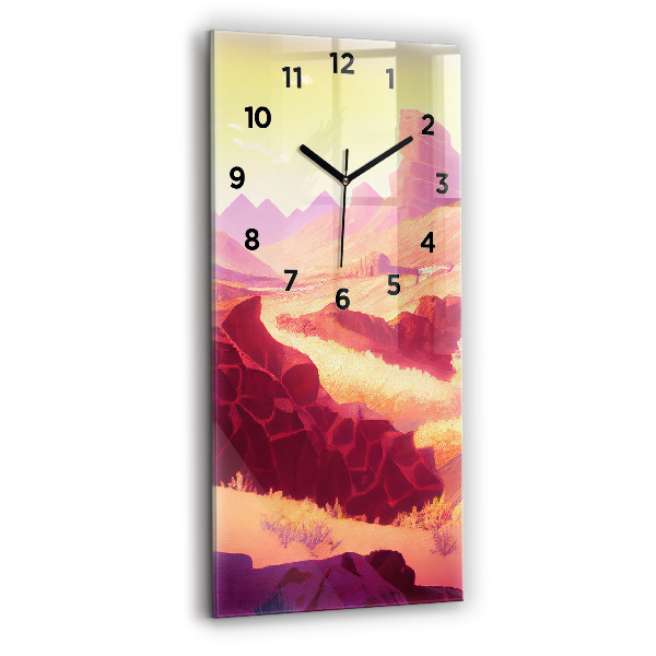 Horloge murale verticale 'Désert de l''Arizona'