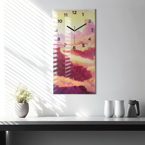 Horloge murale verticale 'Désert de l''Arizona'