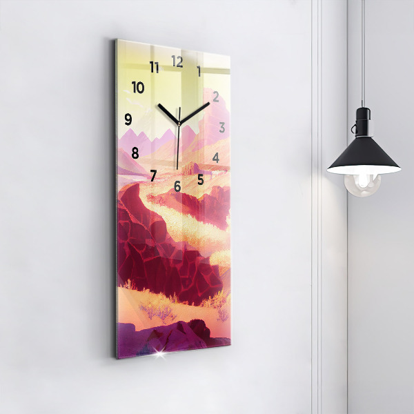 Horloge murale verticale 'Désert de l''Arizona'
