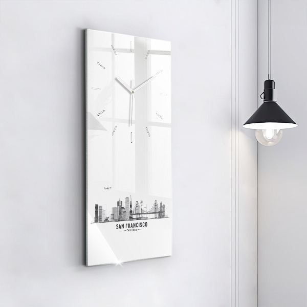 Horloge rectangulaire verticale Horizon de San Francisco