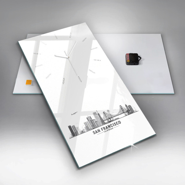 Horloge rectangulaire verticale Horizon de San Francisco
