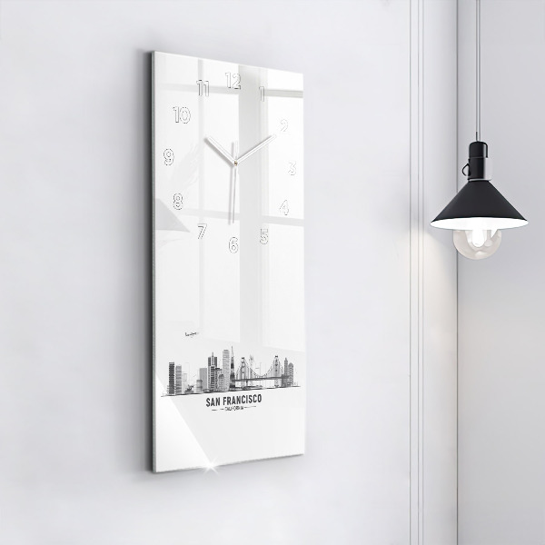 Horloge rectangulaire verticale Horizon de San Francisco