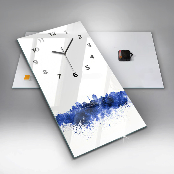 Horloge murale verticale Aquarelles de San Antonio