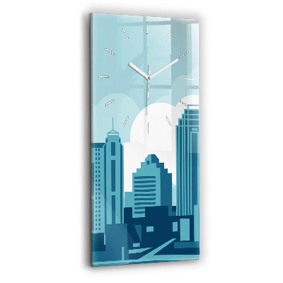 Horloge murale verticale 'L''architecture aux États-Unis'