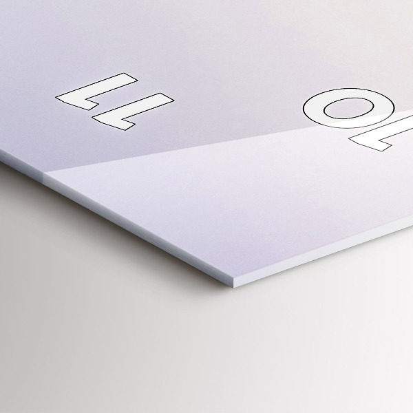 Horloge rectangulaire verticale Lac et montagnes des Pyrénées