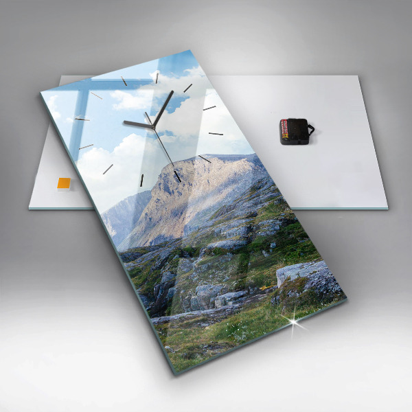 Horloge rectangulaire verticale Paysage rocheux
