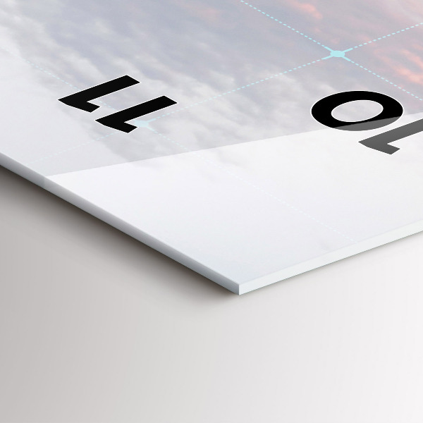 Horloge murale verticale Gratte-ciels à Philadelphie