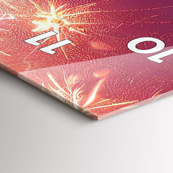 Horloge murale verticale La ville de Philadelphie la nuit