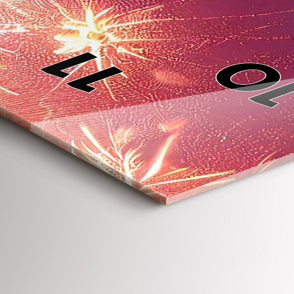 Horloge murale verticale La ville de Philadelphie la nuit