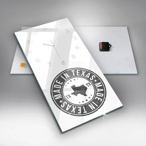Horloge murale verticale timbre du Texas