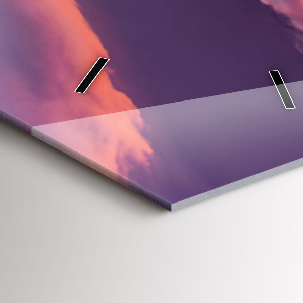 Horloge rectangulaire verticale Lever de soleil en Californie