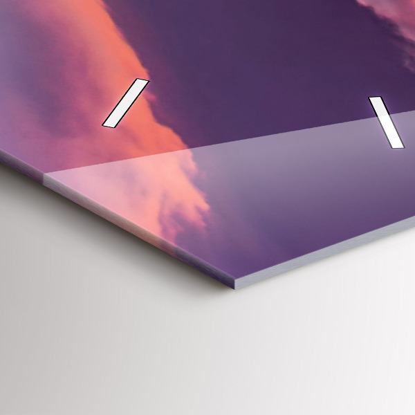 Horloge rectangulaire verticale Lever de soleil en Californie