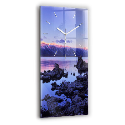 Horloge rectangulaire verticale Lac Californie