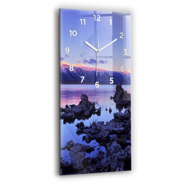 Horloge rectangulaire verticale Lac Californie