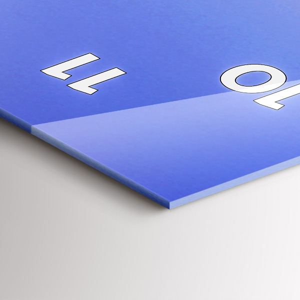 Horloge rectangulaire verticale Lac Californie