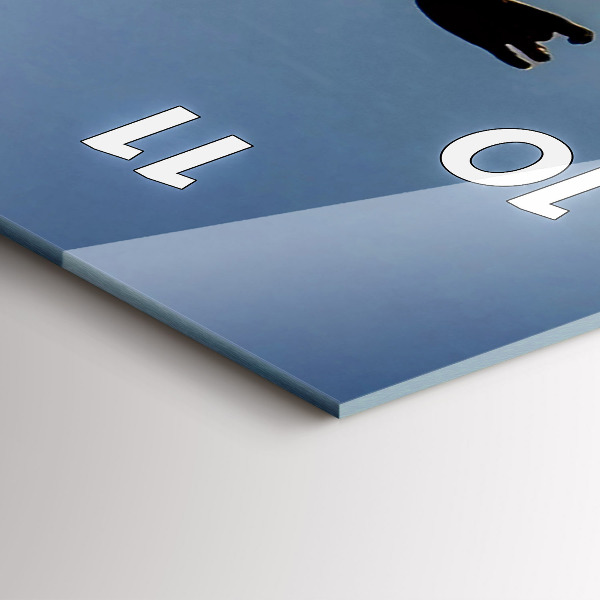 Horloge rectangulaire verticale Danse espagnole en mer