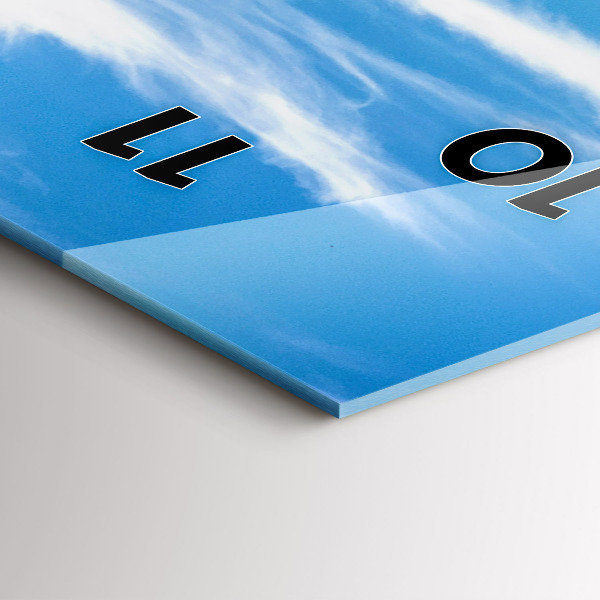 Horloge murale verticale Vallée de Chamonix, Alpes françaises