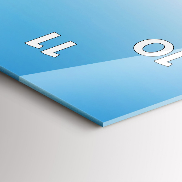 Horloge murale verticale Glacier du Mont Blanc à Chamonix