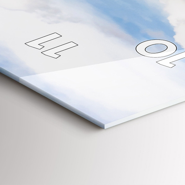 Horloge murale verticale Île en Thaïlande