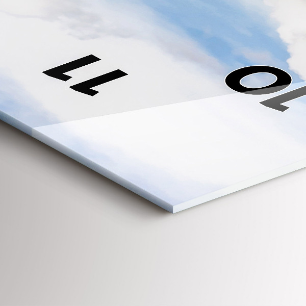 Horloge murale verticale Île en Thaïlande