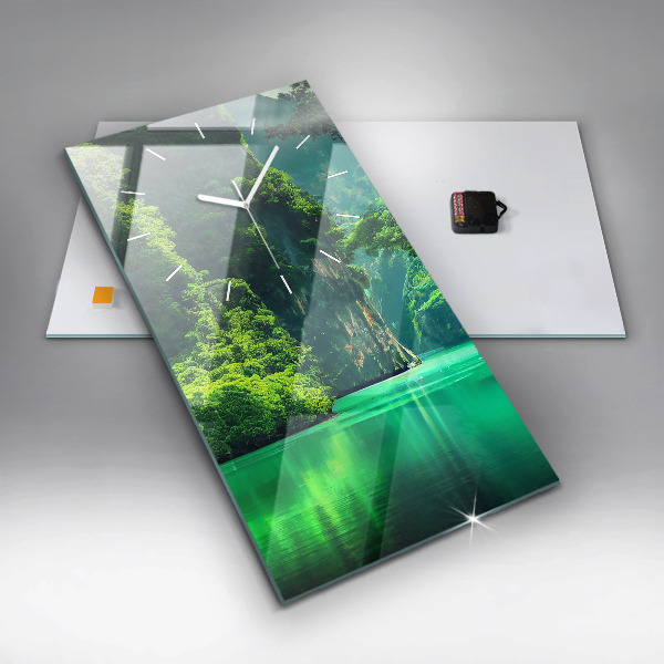 Horloge murale verticale Le paysage naturel de la Thaïlande