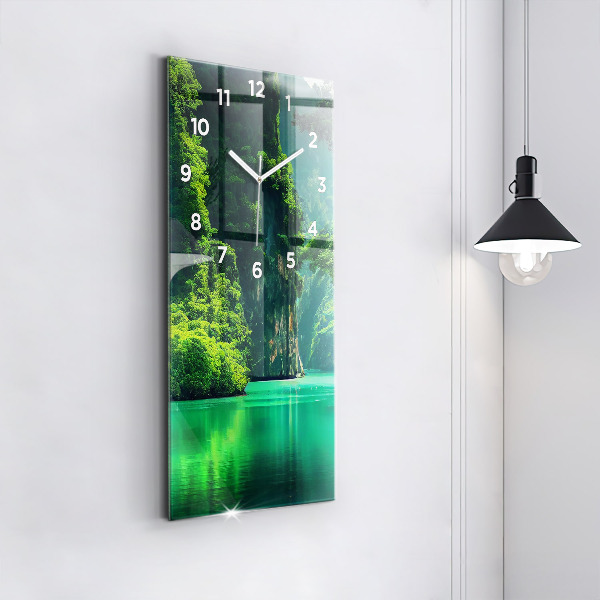 Horloge murale verticale Le paysage naturel de la Thaïlande