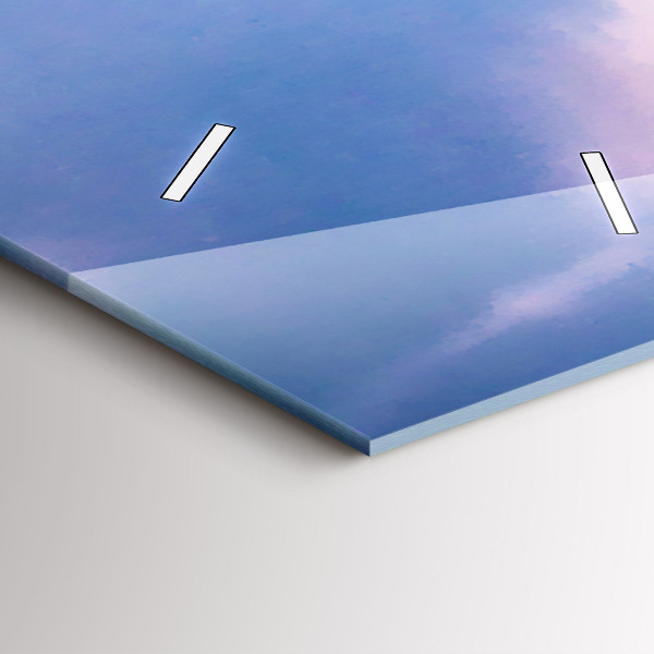 Horloge rectangulaire verticale 'Geyser sur l''île d''Islande'