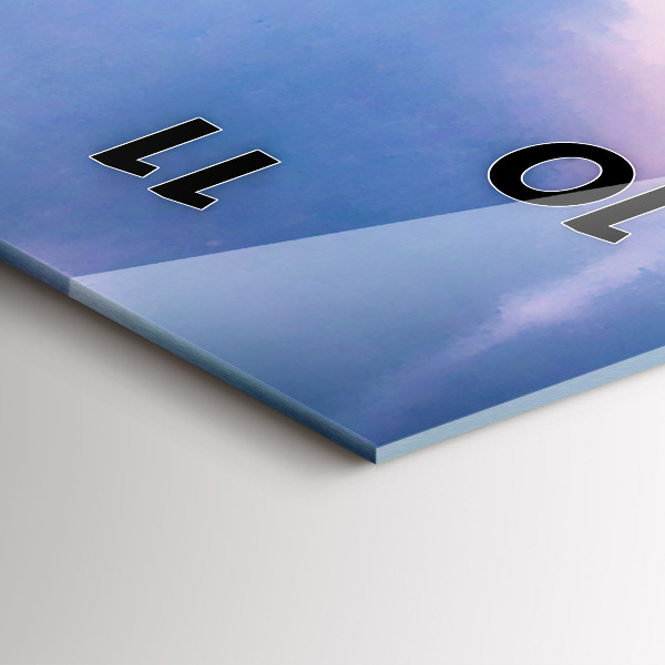 Horloge rectangulaire verticale 'Geyser sur l''île d''Islande'