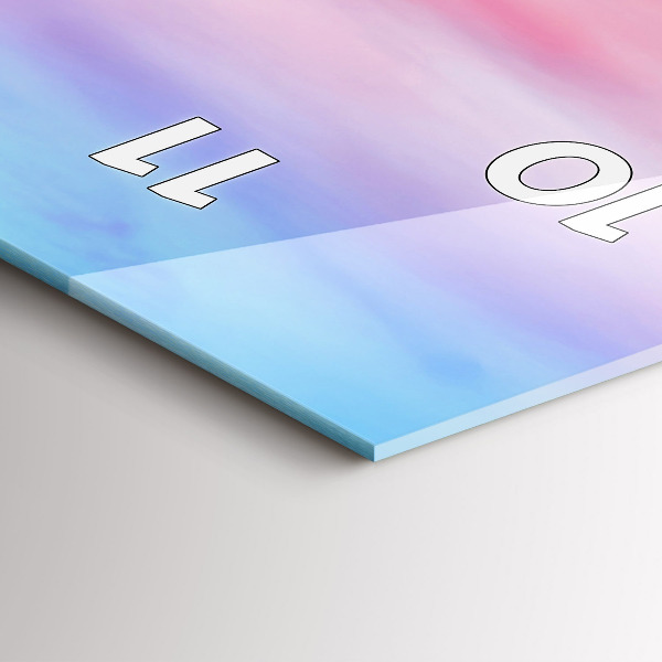 Horloge rectangulaire verticale Vue sur la montagne Islande