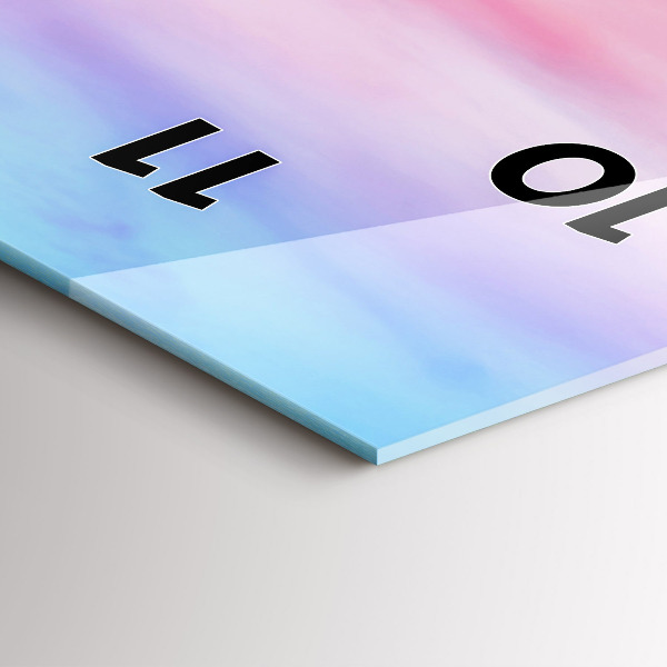 Horloge rectangulaire verticale Vue sur la montagne Islande