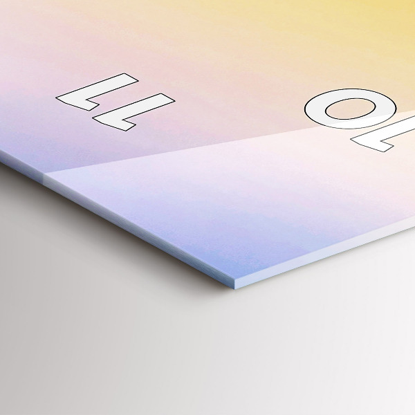 Horloge rectangulaire verticale Iceberg et lever de soleil